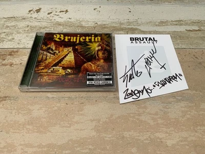 Brujeria Pcho Aztlan signed autographedCARD CD CARCASS NAPALM DEATH FEAR FACTORY - Image 1 of 3
