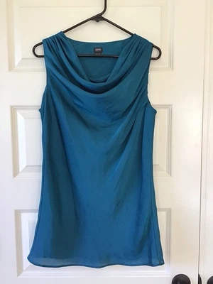 ESPRIT Collection Drape Neck Sleeveless Tunic, Sz 10, Event, Party, NYE *flaw* - Image 1 of 4