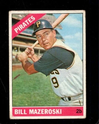1966 TOPPS #210 BILL MAZEROSKI FAIR PIRATES HOF *X105164 - Image 1 of 2