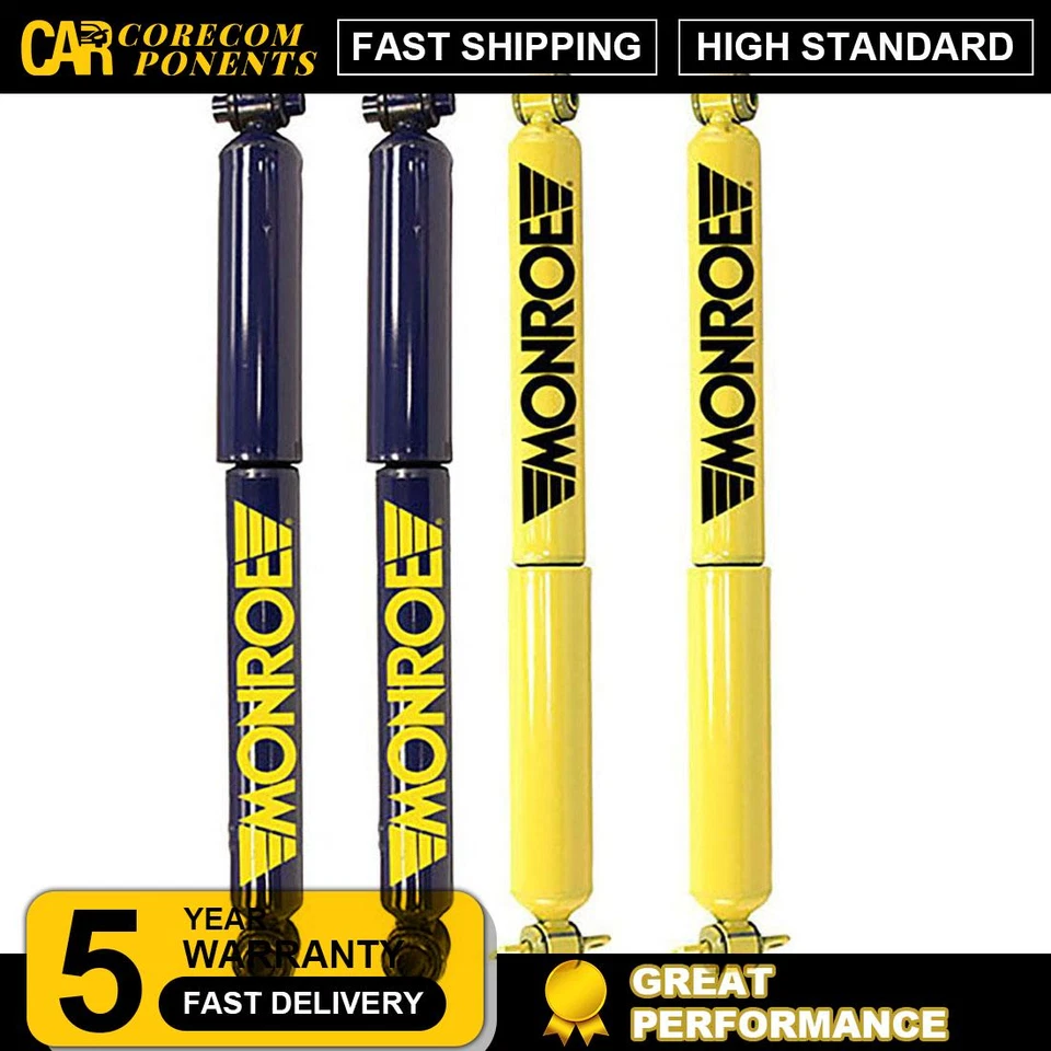 Monroe 4 Front Rear Shock Absorber For 1991-2000 Chevrolet C3500 - Изображение 1 из 1
