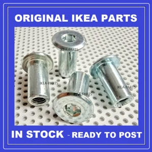 Ikea 100602 117056 hex head threaded sleeves new ORIGINAL parts x4 - Picture 1 of 3