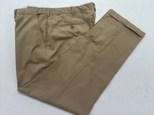 Orvis Men's Brown Solid Cotton Blend Khaki Pants 38X31 $125 - Picture 1 of 9