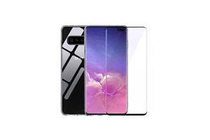 IBROZ Clear case et verre trempé pour Samsung S10+ - Photo 1/6