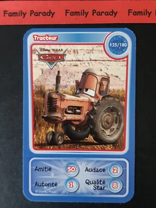 Tracteur 125/180 Carte Disney/Pixar Cars Auchan 2010 Français - Picture 1 of 2