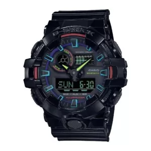 Casio G-Shock GA-700RGB-1AJF RGB Virtual Rainbow Gamer's Watch New + Free Post - Picture 1 of 6