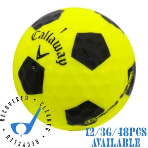 12/36/48 Callaway Chrome Soft Truvis Soccer Ball Good Used AAA 3A Golf Balls - Picture 1 of 4