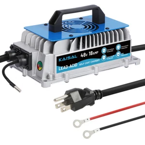 48V 18A Golf Cart Charger Lead Acid Battery Charger Fit for EZGO Yamaha Club Car - Bild 1 von 9