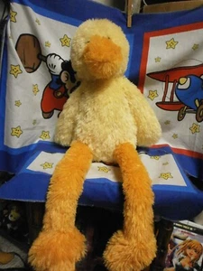 Jellycat Scrumpty Duck Plush Floppy Long Legs Stuffed Animal Yellow Orange 20" - Picture 1 of 4