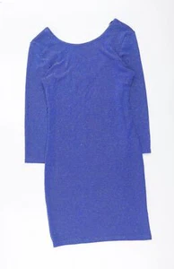 Atmosphere Womens Blue Nylon Blend Bodycon Size 10 - Picture 1 of 12