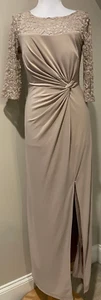 R&M RICHARDS Womens Mother of Bride Evening Occasion Dress - Sz 4P 4 Petite - Picture 1 of 8