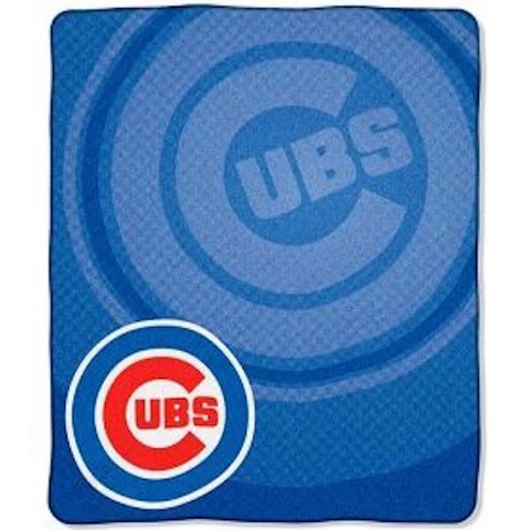 MLB Chicago Cubs 50x60 Royal Plush Raschel Throw Blanket Cover