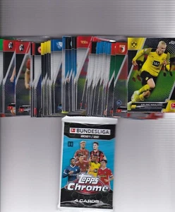 2021-22 TOPPS CHROME BUNDESLIGA SOCCER  - Complete Full Base Set - Cards #1-100 - Picture 1 of 1
