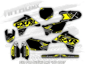 NitroMX Graphics Kit for SUZUKI RMZ 450 2007 Motocross Decals Design Stickers MX - Picture 1 of 1