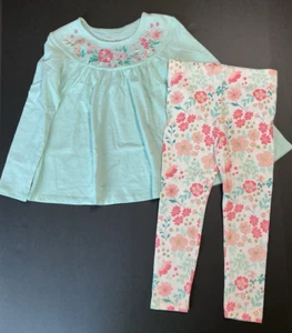 Tommy Bahama Girl Top Leggings Ivory Pink Green Sizes XS/4 S/5-6 L/10-12 NEW - Picture 1 of 4