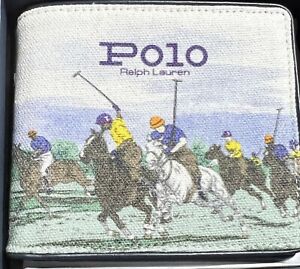 Polo Ralph Lauren Men's Equestrian Match Canvas Billfold Wallet