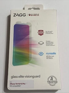 ZAGG InvisibleShield Glass Elite VisionGuard Protecteur d'écran iPhone 14/13 - Photo 1 sur 4