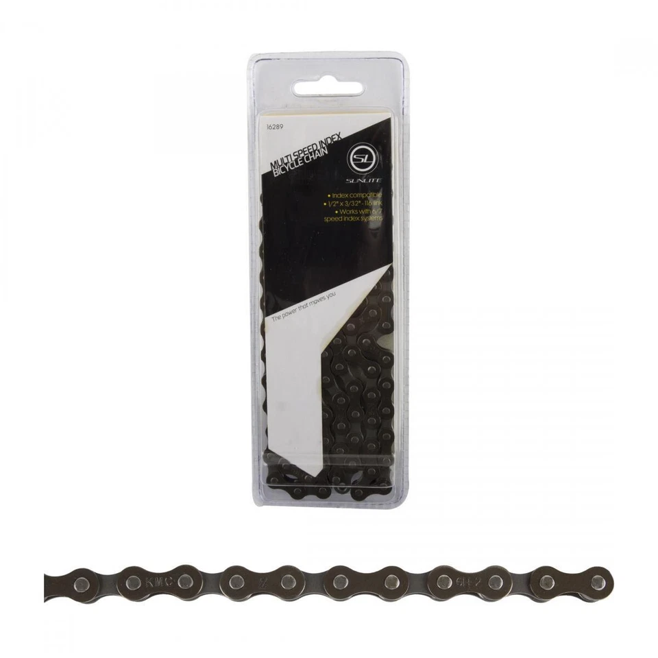 BIKE BICYCLE CHAIN SCN-MSi 6/7 SPEED BLACK 116L INDEX - Image 1 of 1