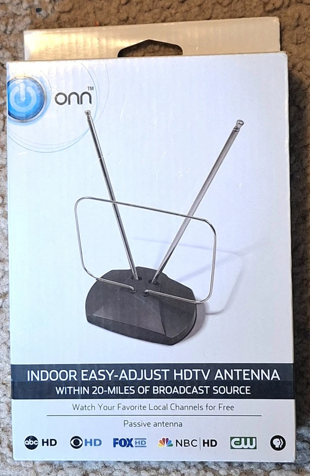 ONN Indoor HDTV Antenna 20 Mile Range ONA16AV001