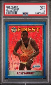 1995 TOPPS FINEST REFRACTOR #204 LOY VAUGHT PSA 9 - Picture 1 of 2