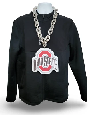 Ohio State Buckeyes Big Chain 7.5"x7.5" EVA Foam Logo 34” Silver Chain Fan Gear - Image 1 of 4