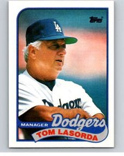 1989 Topps Baseball #254 Tom Lasorda MG  Los Angeles Dodgers 