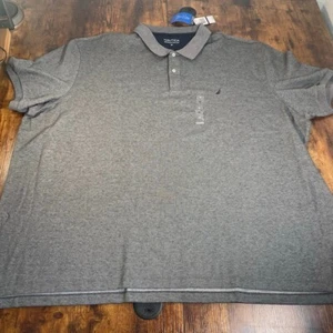 Nautica Shirt Men's Dark Gray Performance Deck Polo Sz 6x NWT - Picture 1 of 6