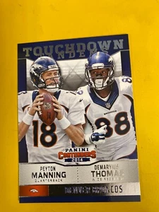 35328 2014 Contenders Touchdown Tandem #2 Peyton Manning Demaryius Thomas - Foto 1 di 2