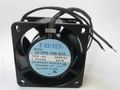 NEW NMB 6030 2412PS-10W-B30 AC100V 6/5W 60*30MM Aluminum frame AC fan - Image 1 of 2