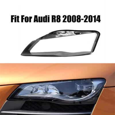 Fit For Audi R8 2008-2014 Headlight Headlamp Lens Cover Left Side 1Pcs - Image 1 of 4