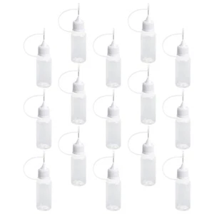 15pcs Glue Bottles Transparent Applicator Bottle Precision Bottle - Picture 1 of 12