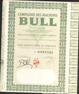 Compagnie des Machines BULL (O) - Foto 1 di 1