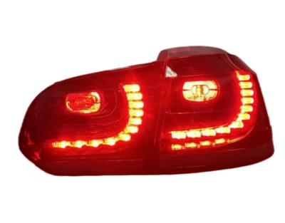 Luzes de freio e lanternas traseiras de LED de plástico ABS para Volkswagen Golf 6 2010-2013 - Imagem 1 de 4