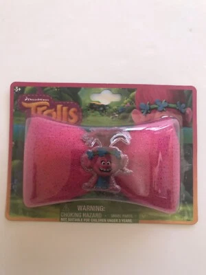 Dreamwork’s A Pink Trolls Bow With Alligator Clip- New Sealed In Package - Image 1 of 3