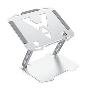 Adjustable Ergonomic Aluminum Laptop Stand Tablet Notebook Holder Foldable - Picture 1 of 7