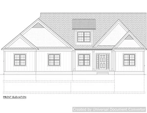 Full Set of two story 4 bedroom house plans 2,908 sq ft - Picture 1 of 8