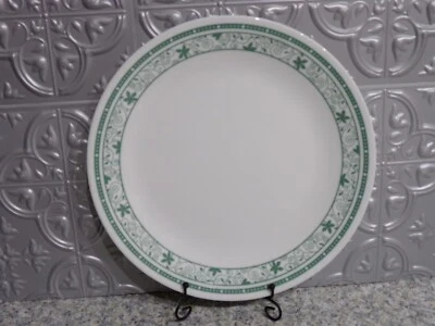 Plato de cena Corelle Green Winding Gate 10" de Corning usado en excelente estado varios disponibles Foto 1 de 2
