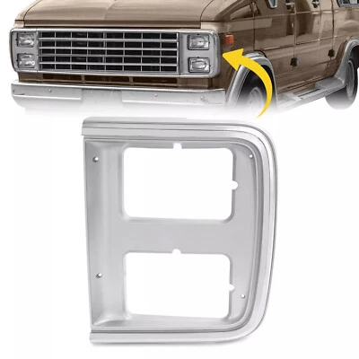 Driver Side Headlight Door Bezel For GMC G3500 P3500 Chevrolet G10 G20 1985-1991 - Image 1 of 4