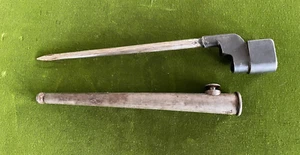 BRITISH WWII ENFIELD SAVAGE N04 MKII SPIKE BAYONET WITH SCABBARD. - Picture 1 of 5