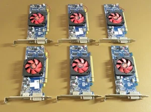 Lot (6) AMD Radeon HD 6450 ATI-102-C26405(B) DDR3 1GB Video Card ~ DP / DVI - Picture 1 of 3