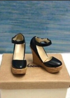 Petworks momoko doll black wedge sole Shoes. - Image 1 of 4