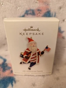 2011 HALLMARK KEEPSAKE ALL-AMERICAN SANTA PATRIOTIC CHRISTMAS ORNAMENT - Picture 1 of 1