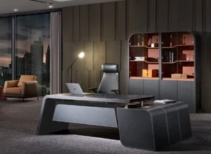 Ecktisch Schreibtisch Aktenschrank Schrank Sessel Büro Einrichtung Set Komplett - Bild 1 von 6