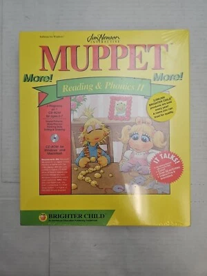 Vintage Jim Henson Interactive Muppets Reading And Phonics CD-Rom 1994 NOS - Image 1 of 2