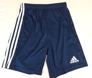 Adidas Aeroready Athletic Shorts Boys Medium Dark Blue XS 7" Inseam EUC - Picture 1 of 5