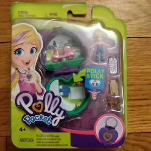 Mattel Mini Polly Pocket Compacto Polly Stick Picnic Accesorios Patineta Perro - Imagen 1 de 12