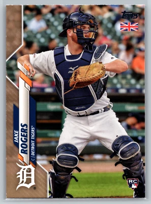 Jake Rogers 2020 Topps UK Edition Gold Parallel Rookie 25/25 #131 Detroit Tigers - Image 1 of 2