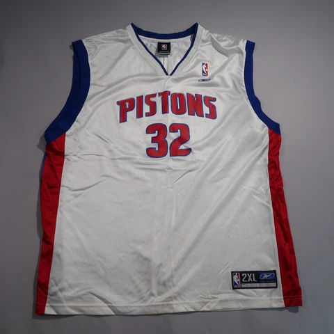 Pistons Jersey 2XL White Detriot Reebok 32 Hamilton Basketball Cover