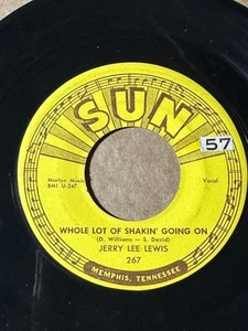 JERRY LEE LEWIS Sun267 WHOLE LOT OF SHAKIN GOING ON / IT'LL BE ME VG/VG+  LISTEN - Bild 1 von 1
