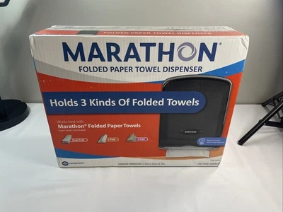 Marathon Combo Folded Paper Towel Dispenser Smoke Color - Image 1 of 4