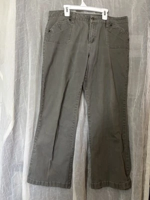 Vintage Gitano jeans green/gray Size 14 Boot Cut Wide Leg - Image 1 of 4